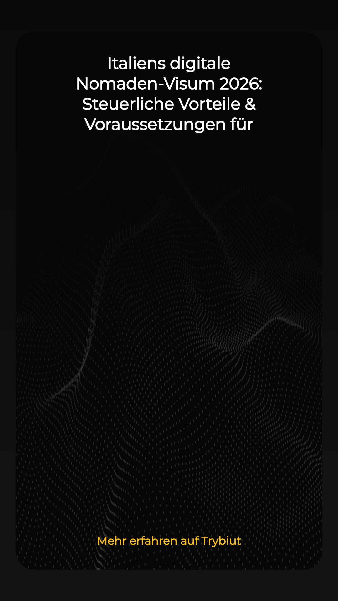 Italiens digitale Nomaden-Visum 2026: Steuerliche Vorteile & Voraussetzungen für Profis