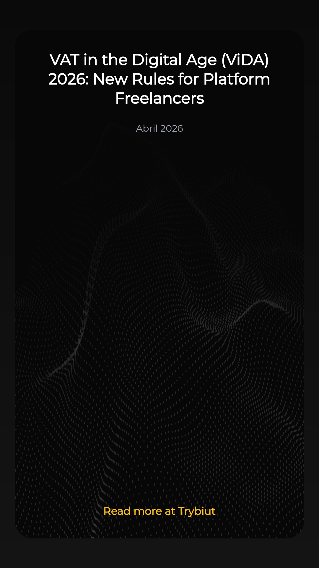 VAT in the Digital Age (ViDA) 2026: New Rules for Platform Freelancers