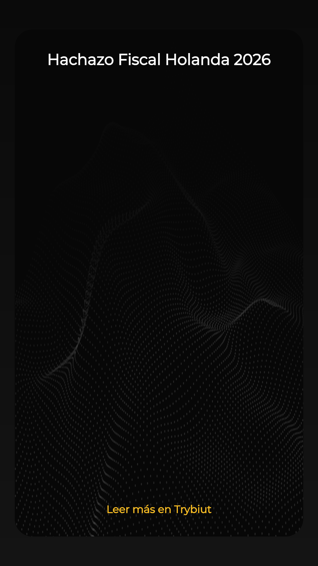 El 'Hachazo' Fiscal en Países Bajos 2026: La Deducción por Autónomo Cae a 1.200€