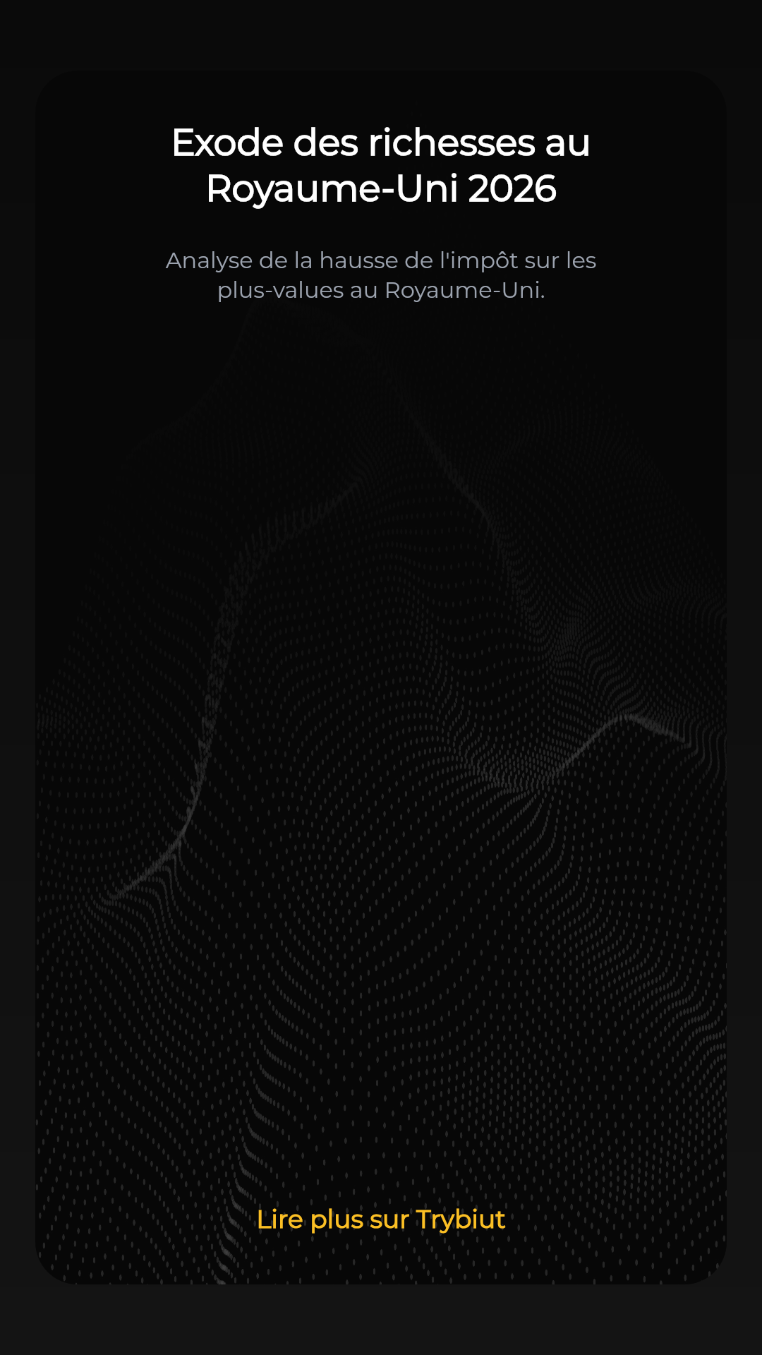 Exode des richesses au Royaume-Uni 2026