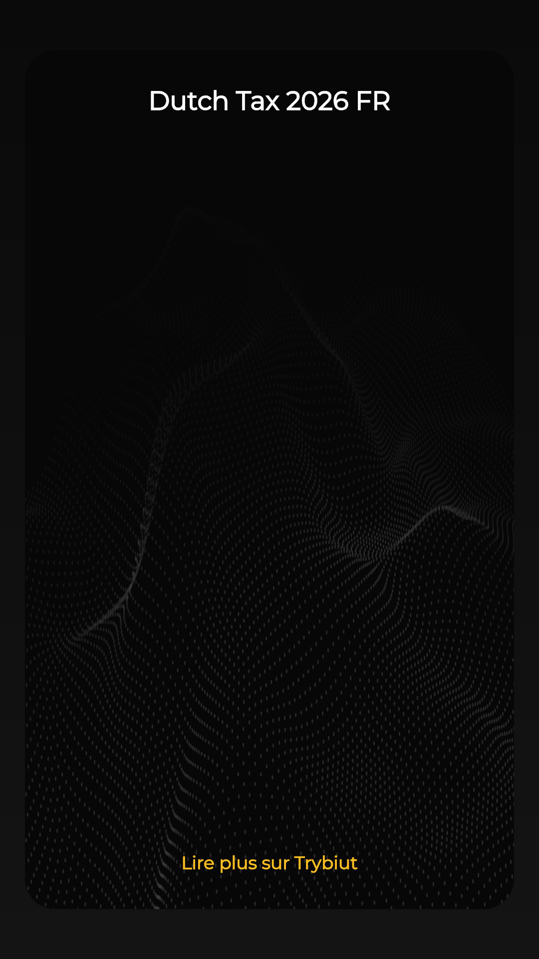 Coup de massue fiscal aux Pays-Bas 2026 : La déduction pour indépendants chute à 1 200 €